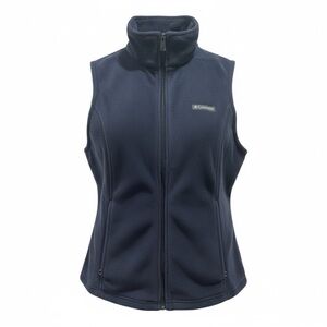 Columbia Benton Dark Blue Fleece Vest Women’s | Plush Warm Layering Essential
